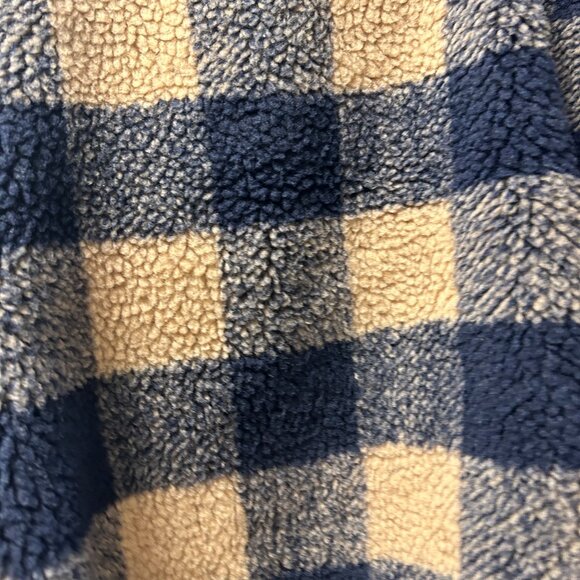 NWT American Eagle Sherpa Zip-Up Jacket Plaid - Picture 4 of 10